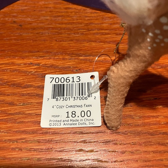 NWT Annalee 4” Cozy Christmas Fawn # 700613 Christmas Ornament - Picture 2 of 7